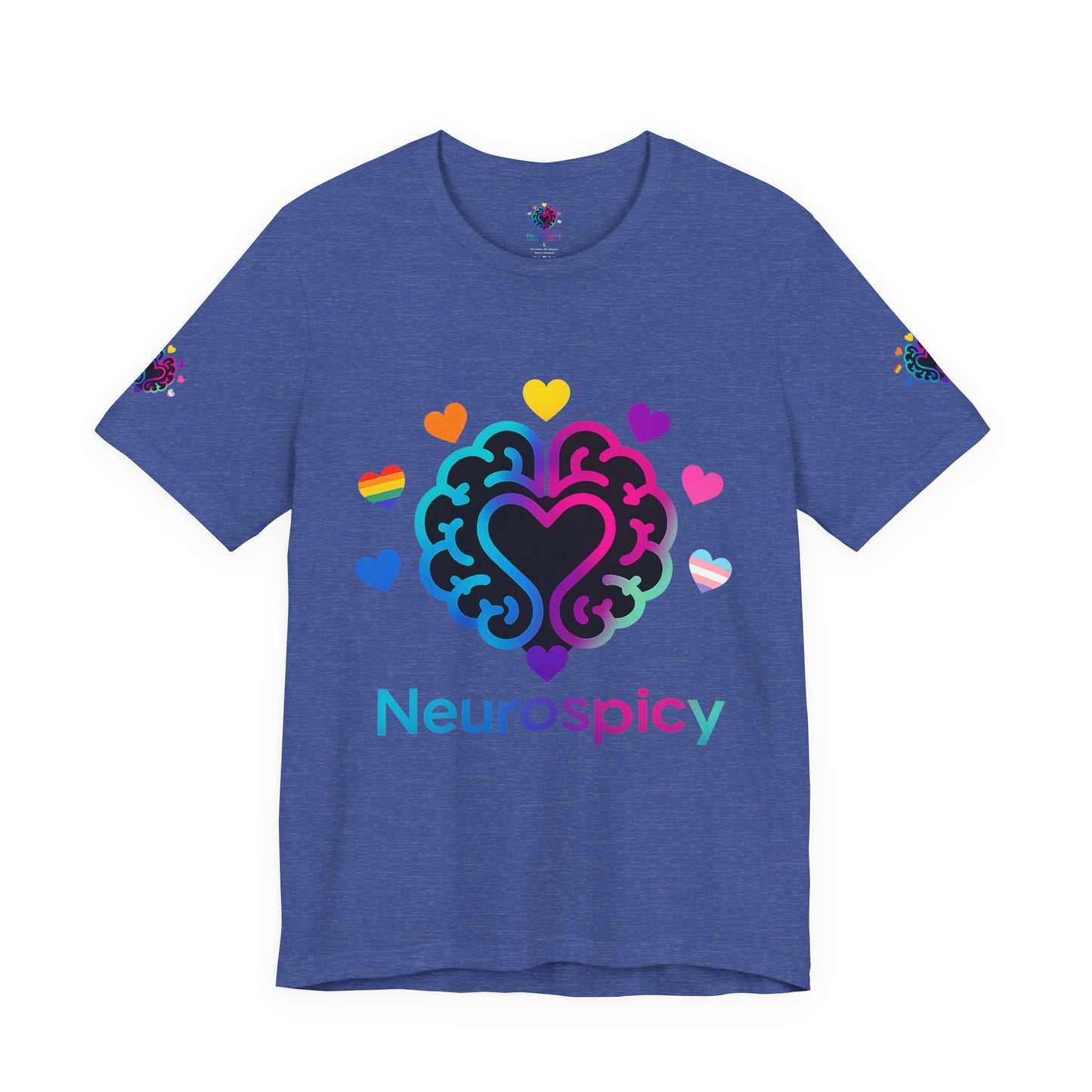 Neurospicy Pride Brain T‑Shirt — LGBTQ+ Neurodiversity Tee