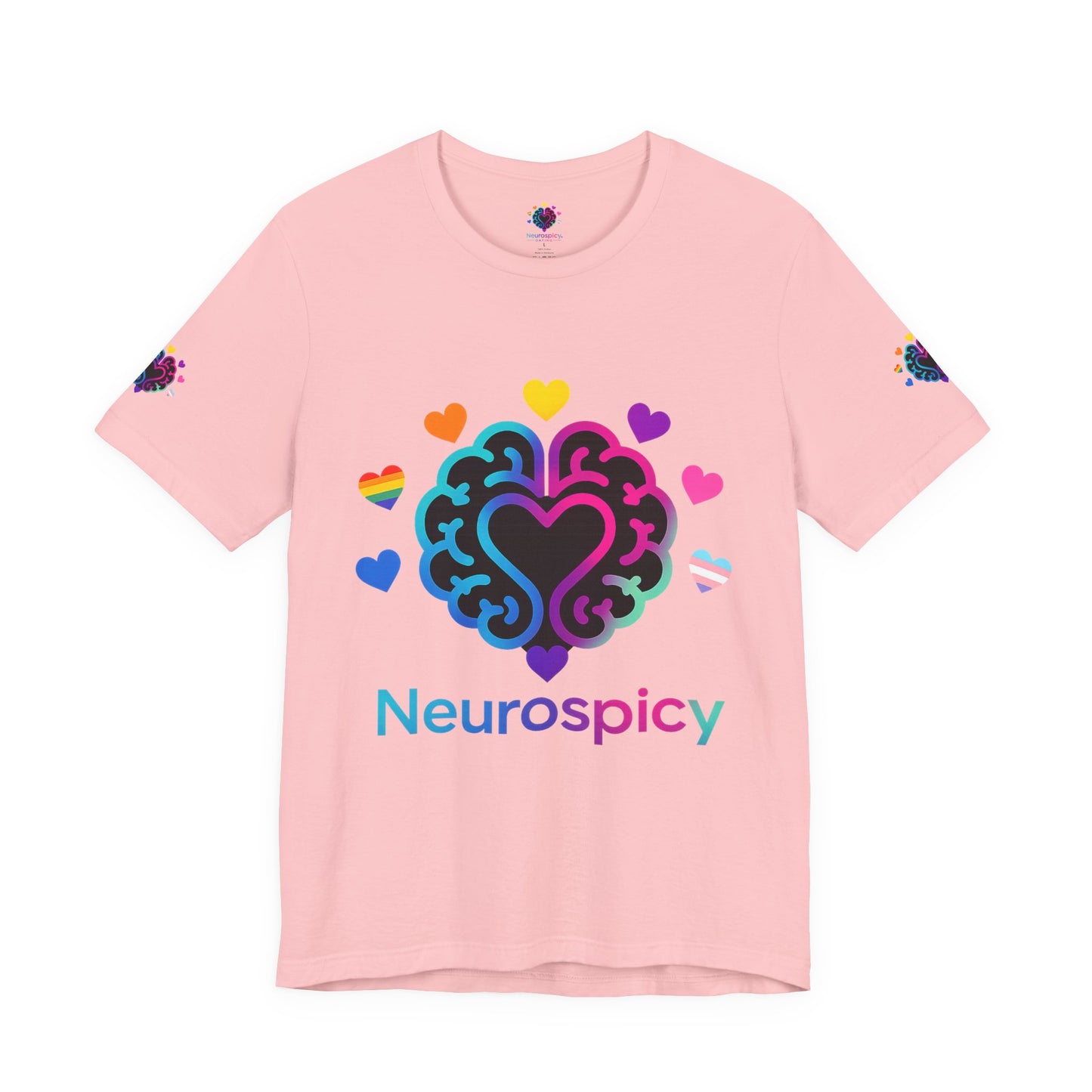 Neurospicy Pride Brain T‑Shirt — LGBTQ+ Neurodiversity Tee