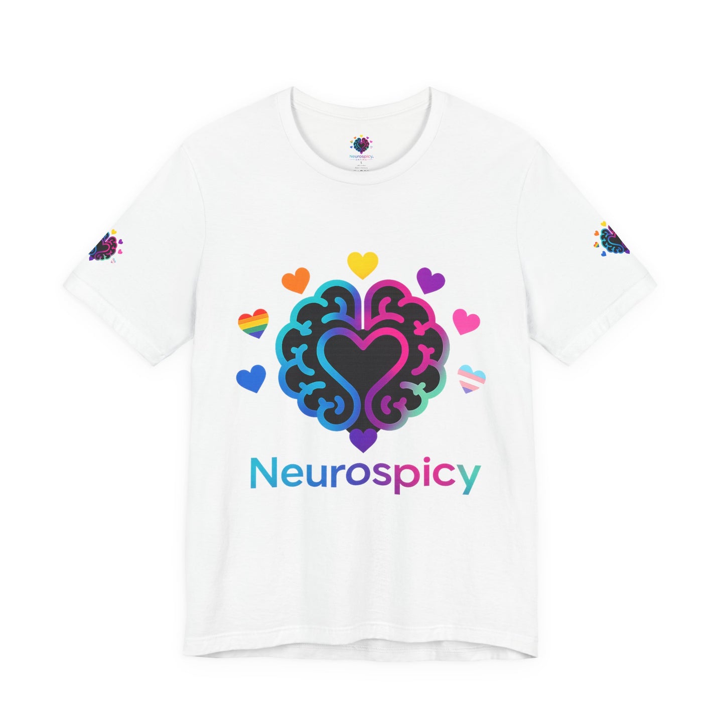 Neurospicy Pride Brain T‑Shirt — LGBTQ+ Neurodiversity Tee