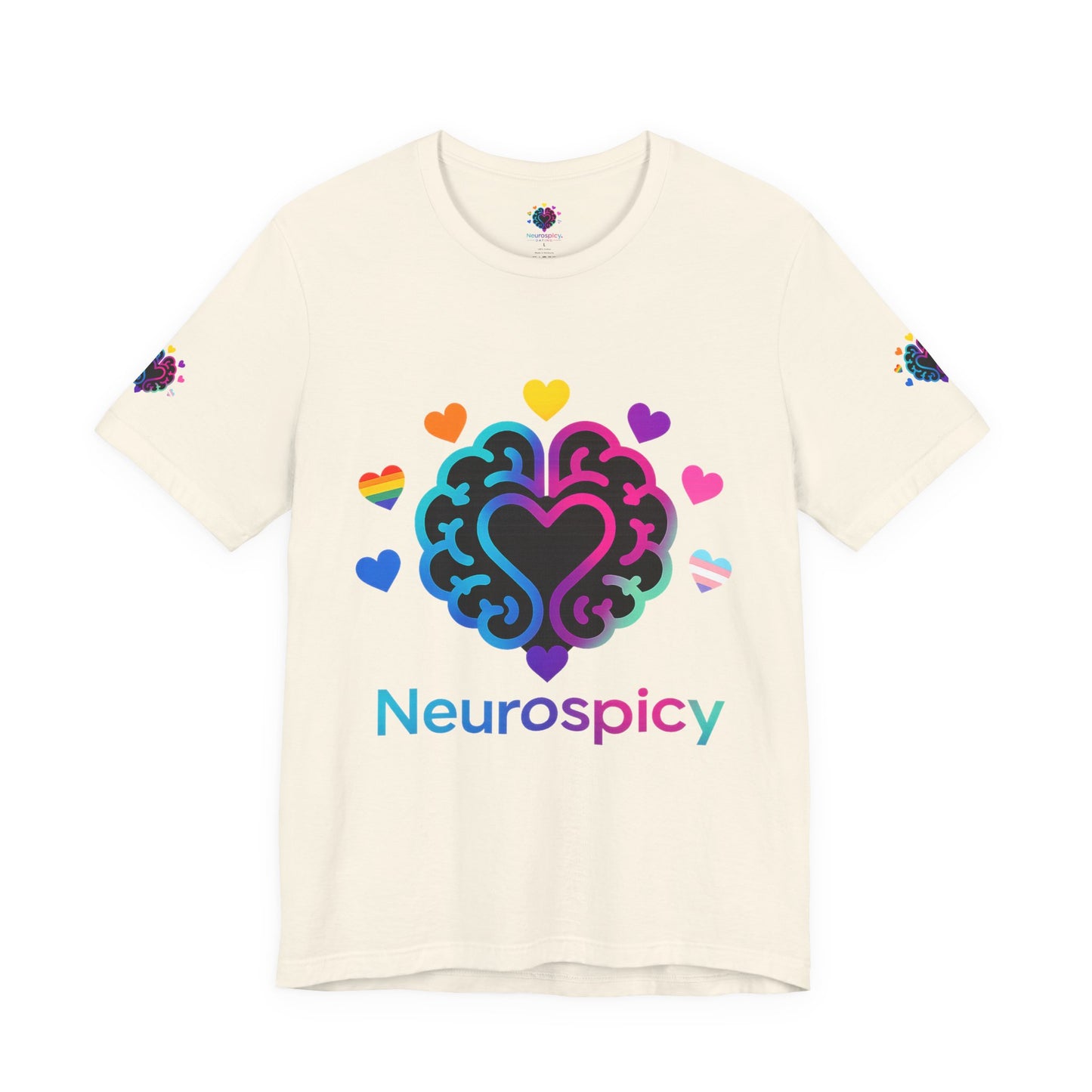 Neurospicy Pride Brain T‑Shirt — LGBTQ+ Neurodiversity Tee